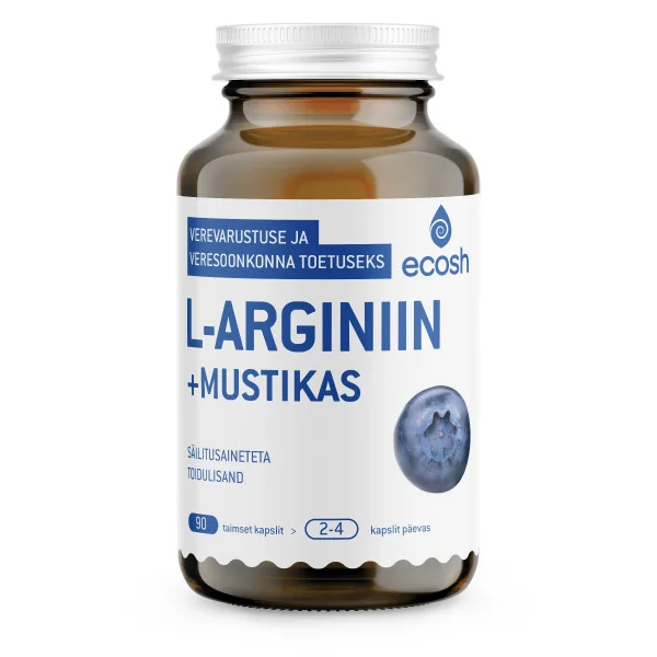 L-ARGINIIN + mustikas – veresooni toetav