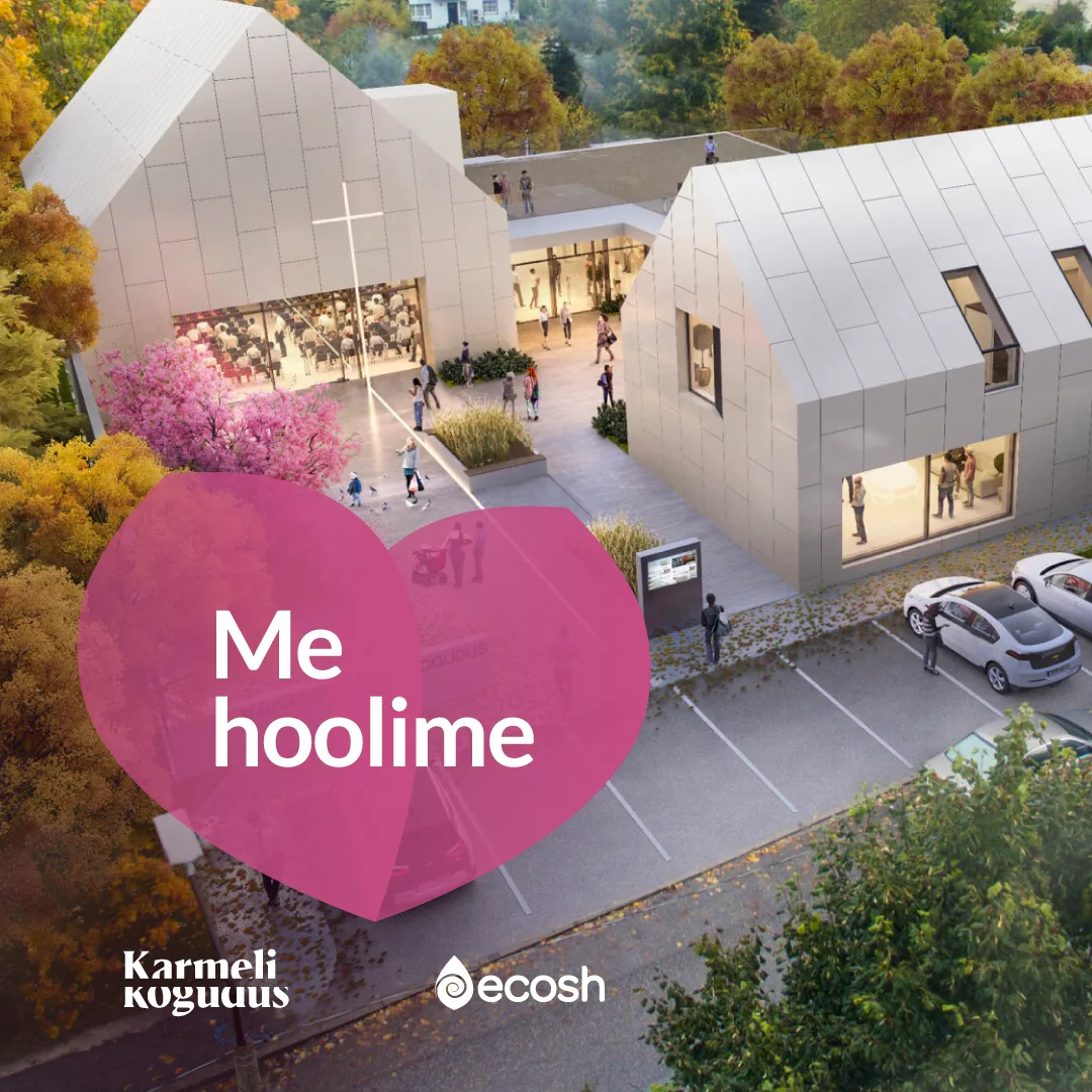 Read more about the article ME HOOLIME! Ecosh toetas 1000 euro väärtuses kaasaegse Rakvere kirikuhoone ehitust