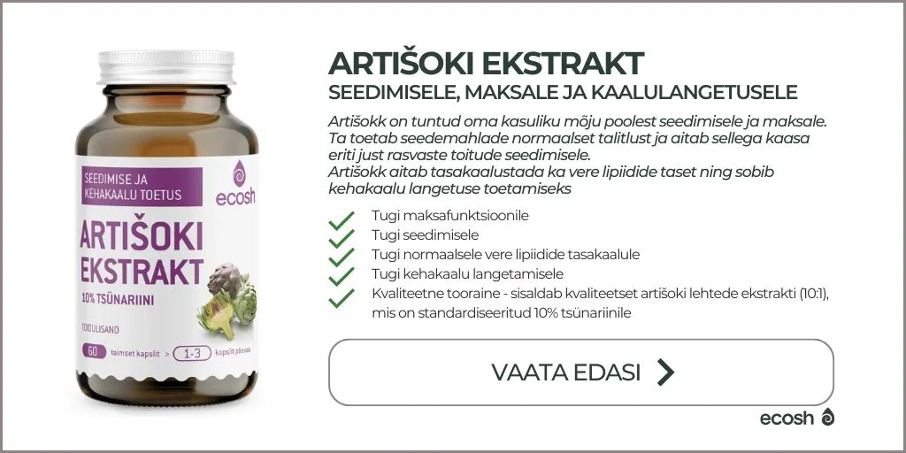 ECOSH_Artišoki_ekstrakt_seedimisele_maksale_ja_kaalulangetusele