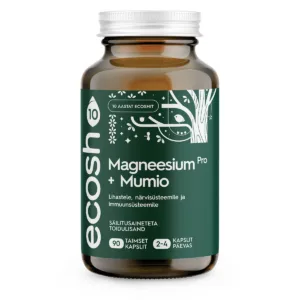 Magneesium PRO + Mumio – lihastele, närvisüsteemile, immuunsüsteemile
