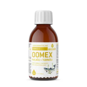 OOMEX oomega-3 kalaõli + tudraõli 150ml sidrunimaitseline