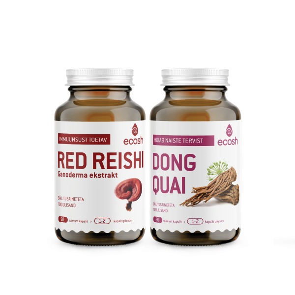 NAISE IMMUUNSUSE KOMBO: Red Reishi (N90) + Dong Quai (N90)