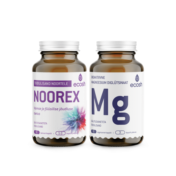 NOORTE TERVISEKOMBO: Noorex (N90) + Magneesium Glütsinaat (N90)