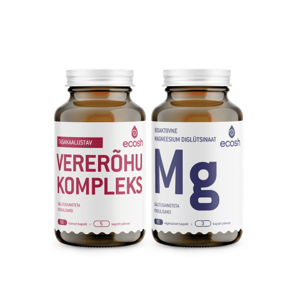 VERE TERVISE KOMBO: Vererõhu kompleks (N90) + Bioaktiivne magneesium glütsinaat (N90)