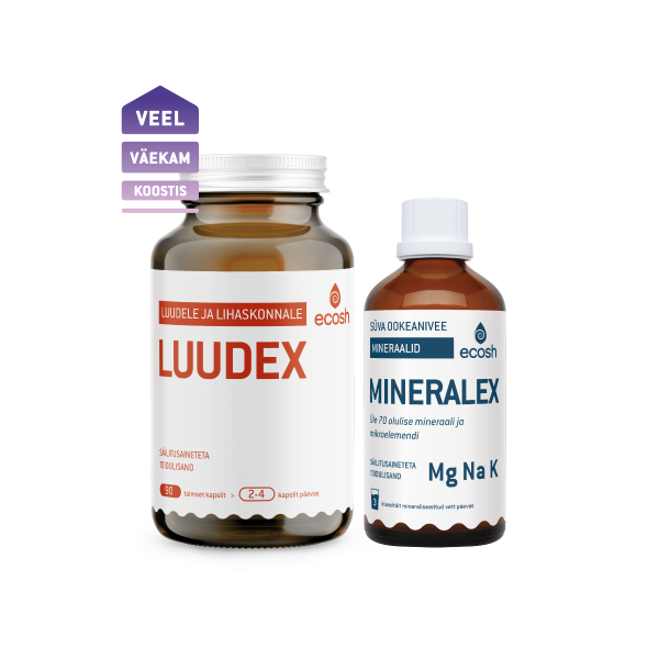 LUUDE JA LIHASTE KOMBO: Luudex (N90) + Mineralex (100ml)