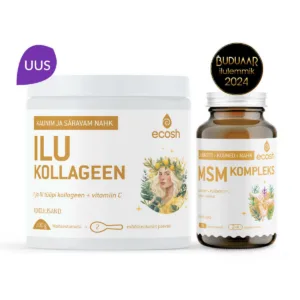 NAISTE ILUKOMBO: MSM Kompleks (90 kapslit) + Ilu Kollageen (200 g)