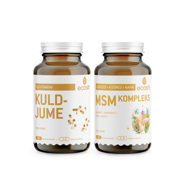 SUVINE ILUKOMBO: Kuldjume (90 kapslit) + MSM kompleks (90 kapslit)