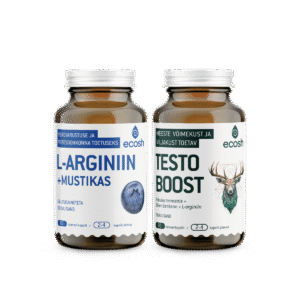 MEHE ELUJÕU KOMBO : L-arginiin+mustikas ja Testoboost