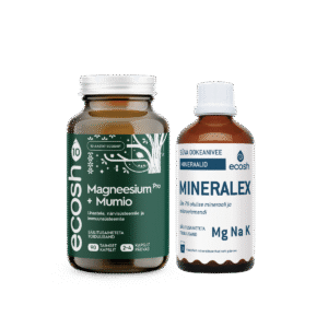 MATKAKOMBO: Mineralex (100 ml) ja Magneesium PRO + Mumio (90 kapslit)