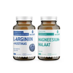 Suvine aktiivsuse kombo: L-arginiin + mustikas & Magneesiummalaat