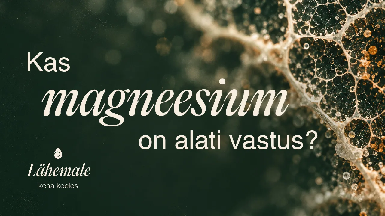 Magneesiumist on saanud peaaegu universaalne vastus väsimusele, lihaspingetele ja kehvale unele. Aga kas need märgid tähendavad alati, et kehal on magneesiumi p